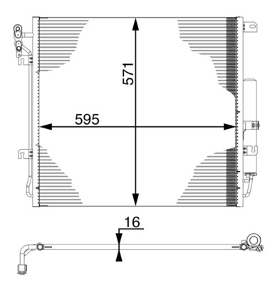 Airco condensor Mahle Original AC 759 000S