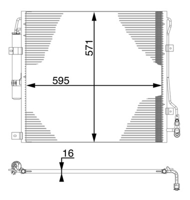 Airco condensor Mahle Original AC 760 000S