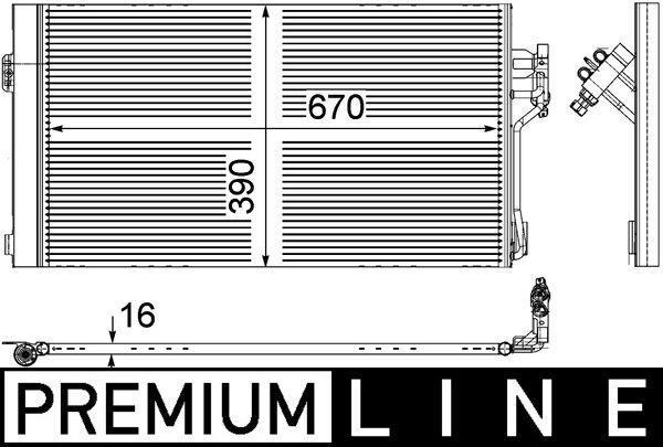 Airco condensor Mahle Original AC 761 000P