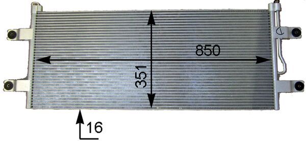 Airco condensor Mahle Original AC 783 000P