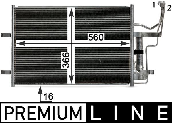 Airco condensor Mahle Original AC 791 000P