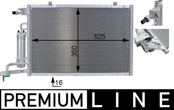 Airco condensor Mahle Original AC 7 000P