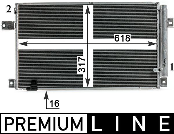 Airco condensor Mahle Original AC 828 000P