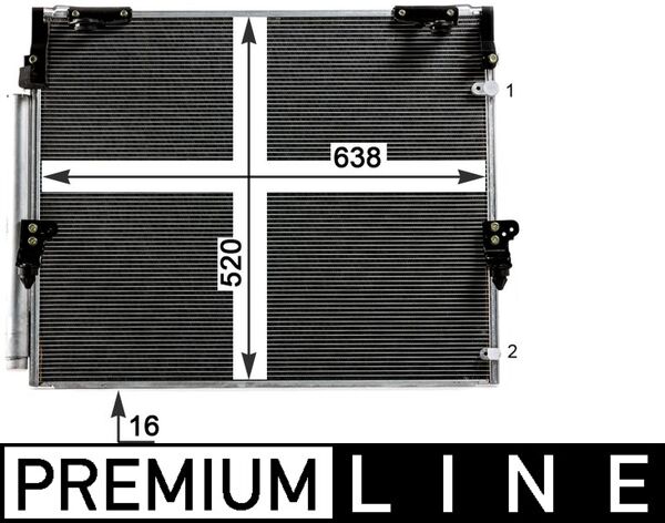 Airco condensor Mahle Original AC 840 000P