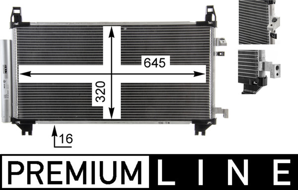 Airco condensor Mahle Original AC 841 000P