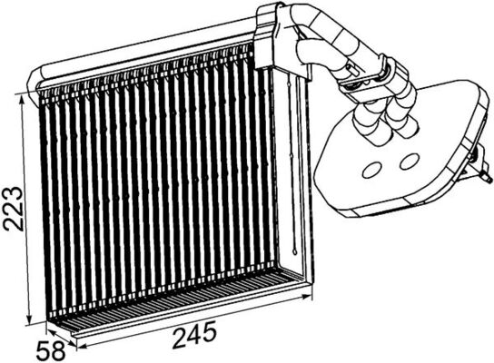 Mahle Original Airco verdamper AE 100 000P