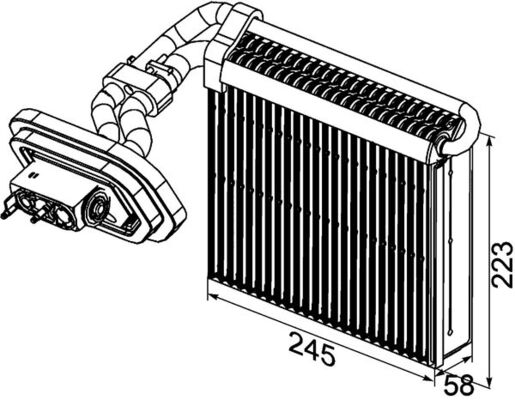 Mahle Original Airco verdamper AE 100 000P