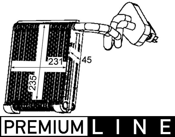 Airco verdamper Mahle Original AE 111 000P