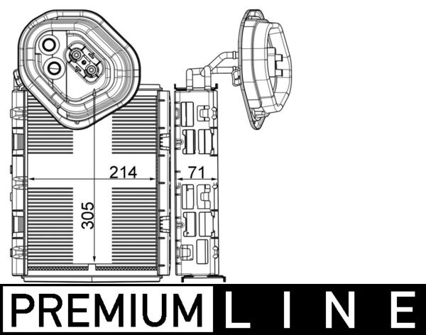 Airco verdamper Mahle Original AE 4 000P