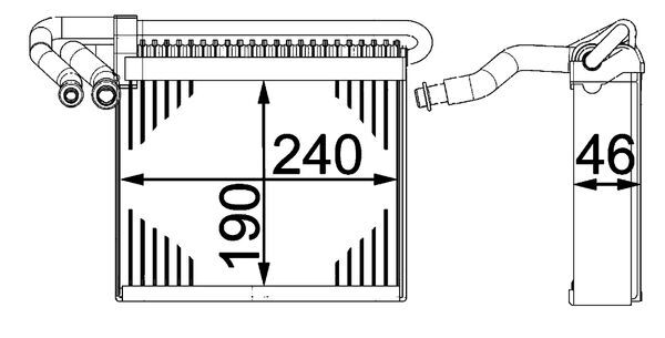 Airco verdamper Mahle Original AE 70 000P