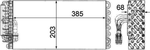Airco verdamper Mahle Original AE 72 000P