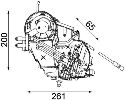 Mahle Original Airco verdamper AE 75 000P