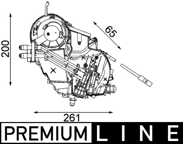 Airco verdamper Mahle Original AE 75 000P