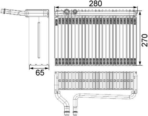 Airco verdamper Mahle Original AE 82 000S