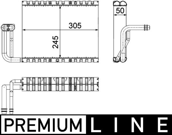 Airco verdamper Mahle Original AE 88 000P