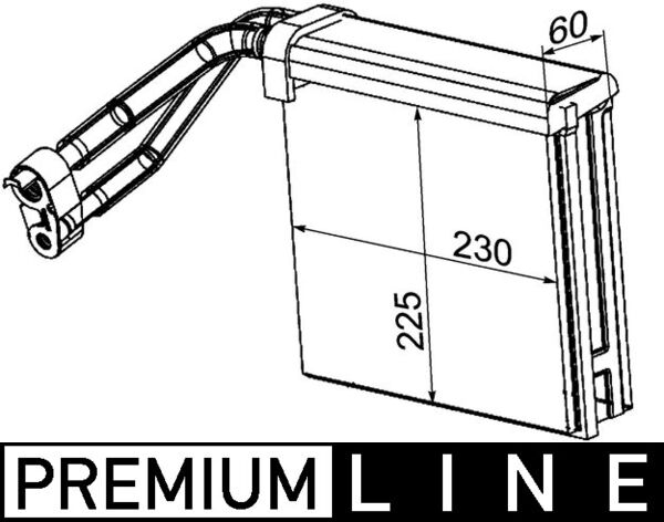 Airco verdamper Mahle Original AE 95 000P