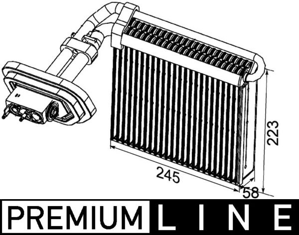 Airco verdamper Mahle Original AE 99 000P