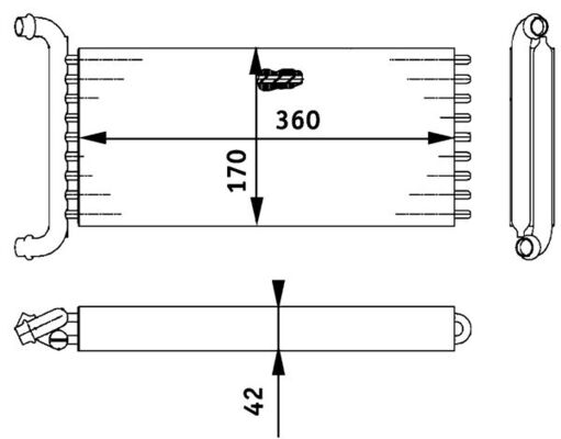 Mahle Original Kachelradiateur AH 113 000P