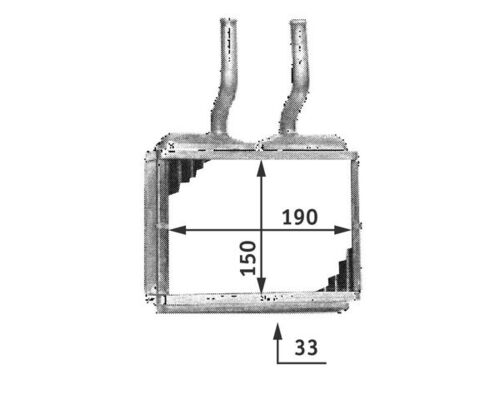 Kachelradiateur Mahle Original AH 139 000S