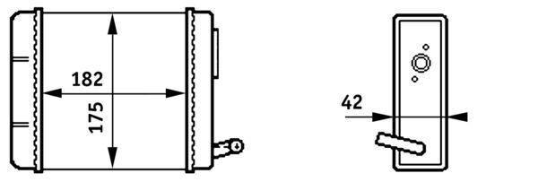 Kachelradiateur Mahle Original AH 150 000S