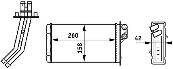 Mahle Original Kachelradiateur AH 156 000S