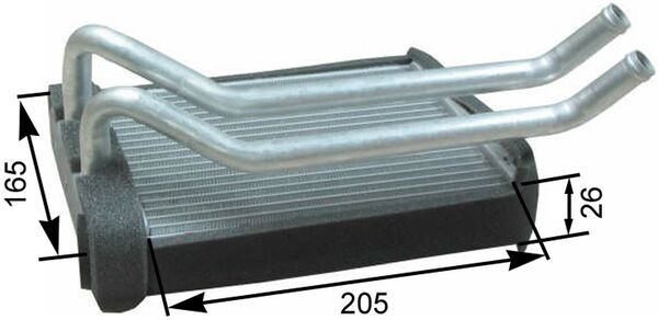Mahle Original Kachelradiateur AH 174 000P
