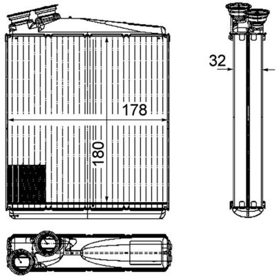 Mahle Original Kachelradiateur AH 192 000P
