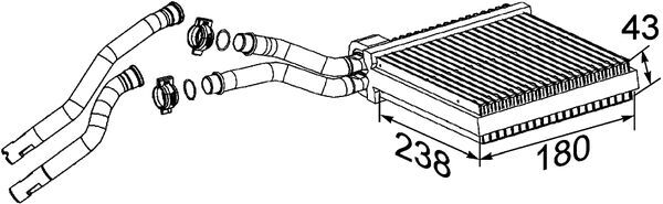 Mahle Original Kachelradiateur AH 200 000P