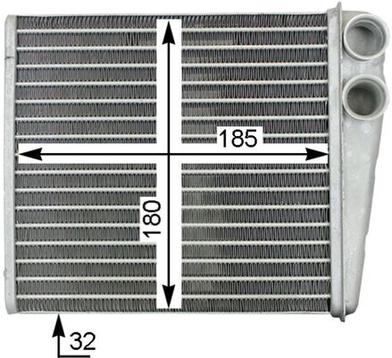 Kachelradiateur Mahle Original AH 208 000S