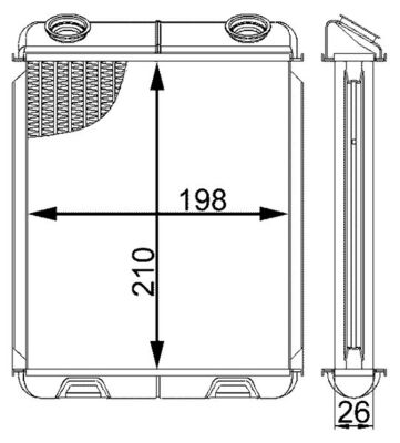 Mahle Original Kachelradiateur AH 21 000S