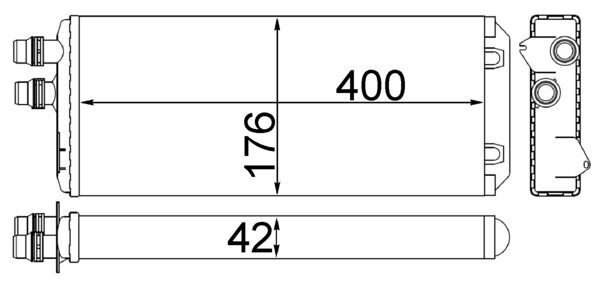 Kachelradiateur Mahle Original AH 249 000S