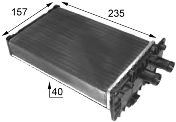 Kachelradiateur Mahle Original AH 48 000S