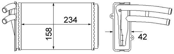 Mahle Original Kachelradiateur AH 54 000S