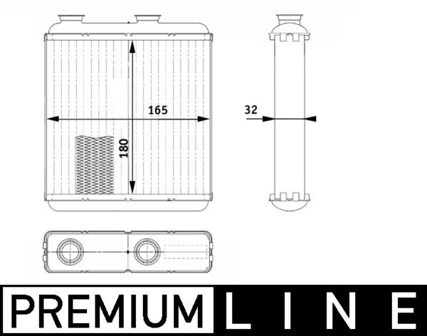 Kachelradiateur Mahle Original AH 81 000P