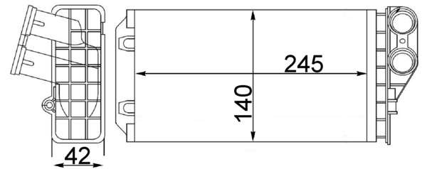 Kachelradiateur Mahle Original AH 82 000S