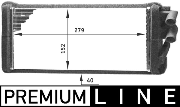 Kachelradiateur Mahle Original AH 98 000P