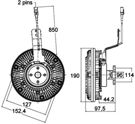 Mahle Original Visco-koppeling CFC 136 000P