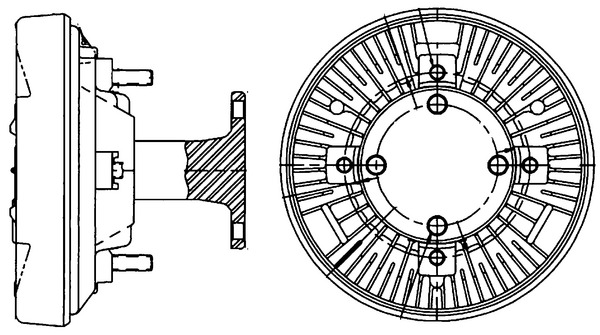 Visco-koppeling Mahle Original CFC 204 000P