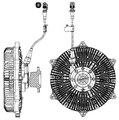 Visco-koppeling Mahle Original CFC 214 000P