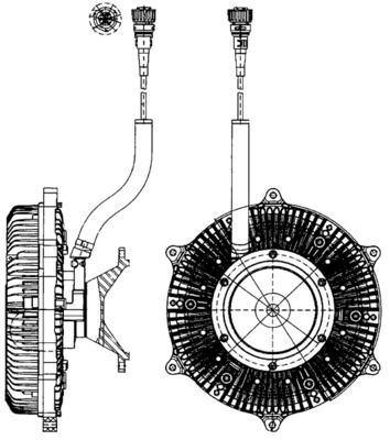 Visco-koppeling Mahle Original CFC 215 000P