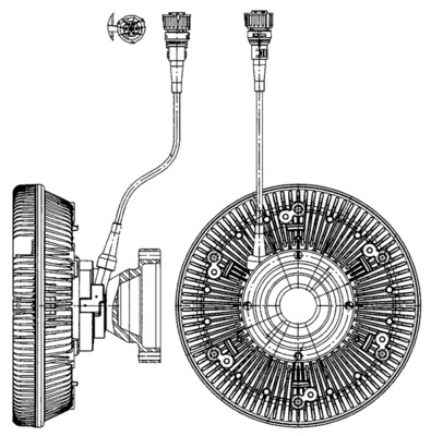 Visco-koppeling Mahle Original CFC 226 000P