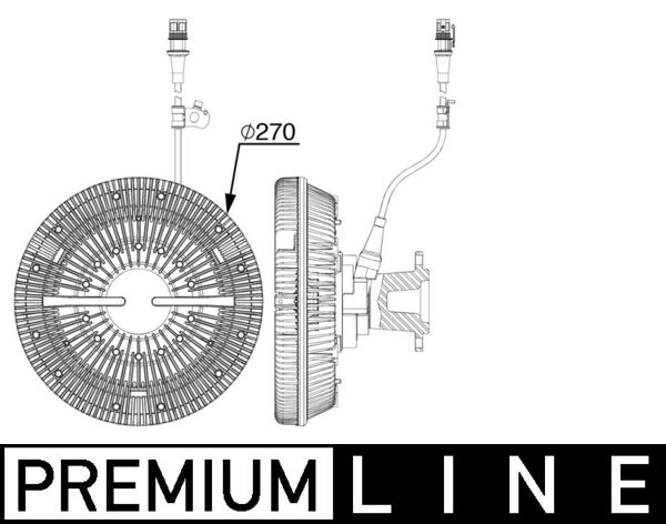 Visco-koppeling Mahle Original CFC 241 000P