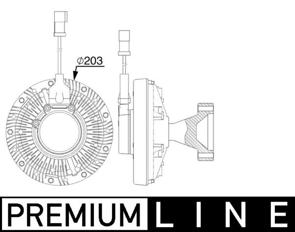 Visco-koppeling Mahle Original CFC 255 000P