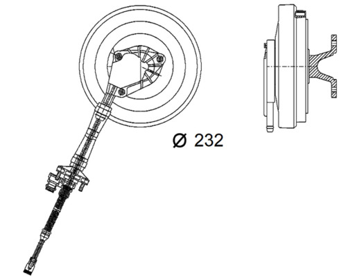 Mahle Original Visco-koppeling CFC 86 000P