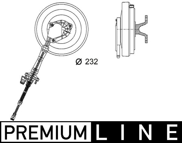 Visco-koppeling Mahle Original CFC 86 000P