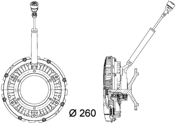 Visco-koppeling Mahle Original CFC 90 000P