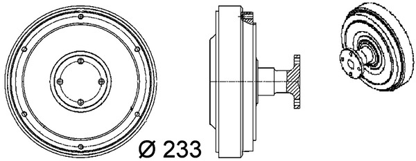 Visco-koppeling Mahle Original CFC 98 000P