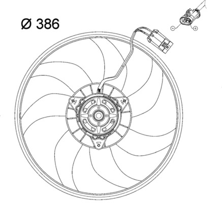 Mahle Original Ventilatorwiel-motorkoeling CFF 119 000P