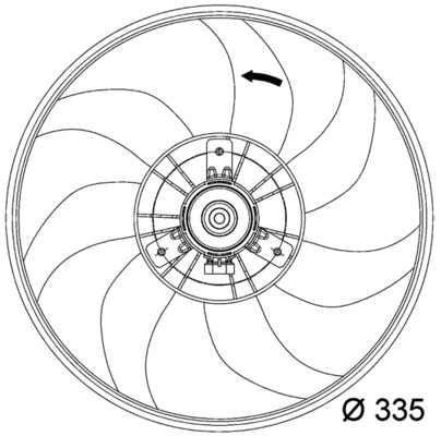 Mahle Original Ventilatorwiel-motorkoeling CFF 120 000P