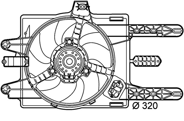 Mahle Original Ventilatorwiel-motorkoeling CFF 141 000P